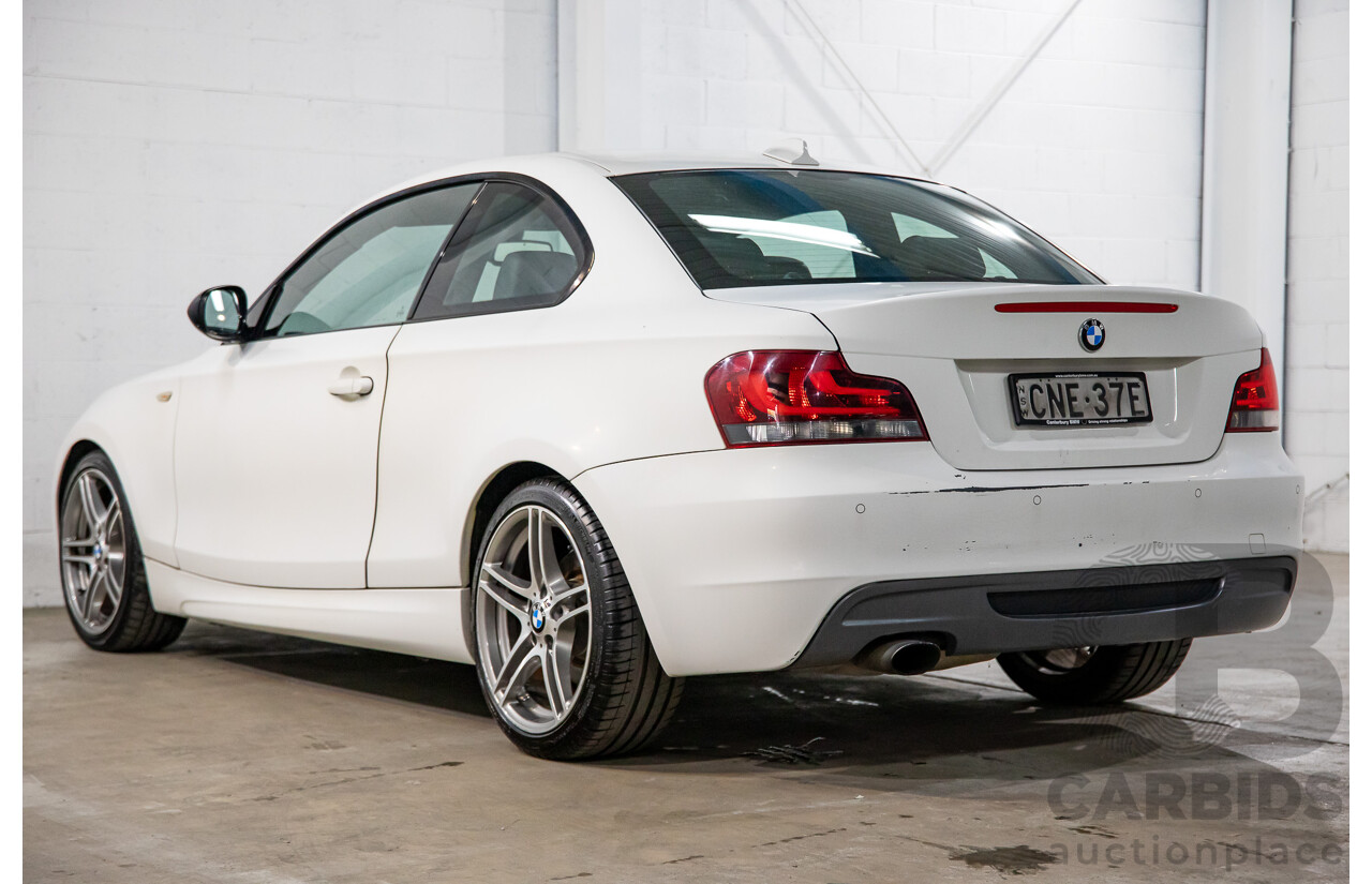 4/2013 BMW 120i M Sport E82 MY12.5 2d Coupe Alpine White 2.0L