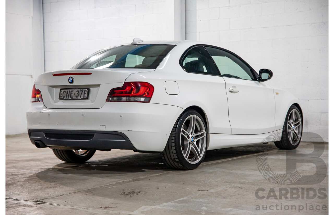 4/2013 BMW 120i M Sport E82 MY12.5 2d Coupe Alpine White 2.0L