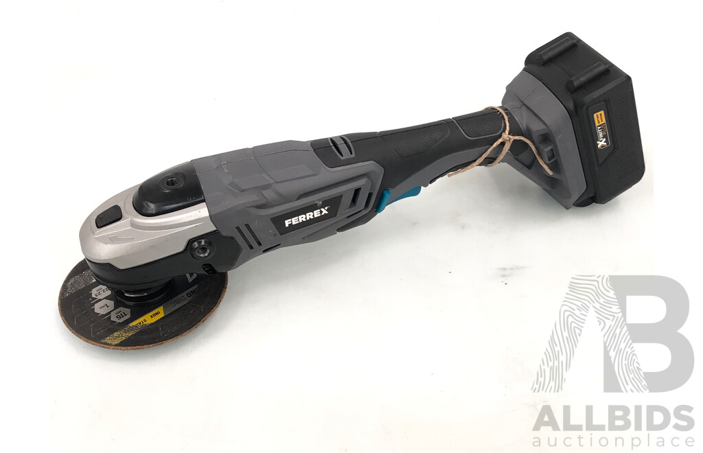 Ferrex 20 Volt Cordless 115mm Angle Grinder