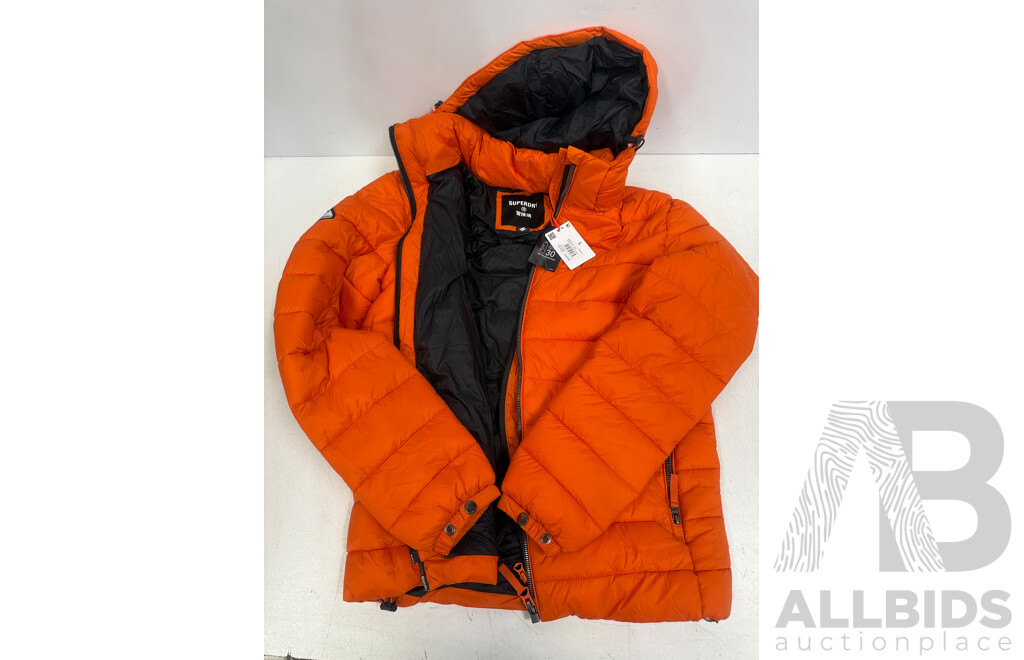 Box of Assorted Brand Clothing - Shirts + Jackets + Shorts