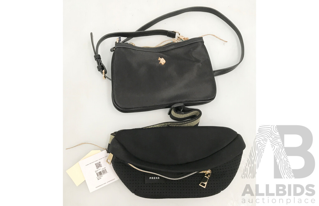 US Polo Handbag and Prene Bumbag - Lot of 2