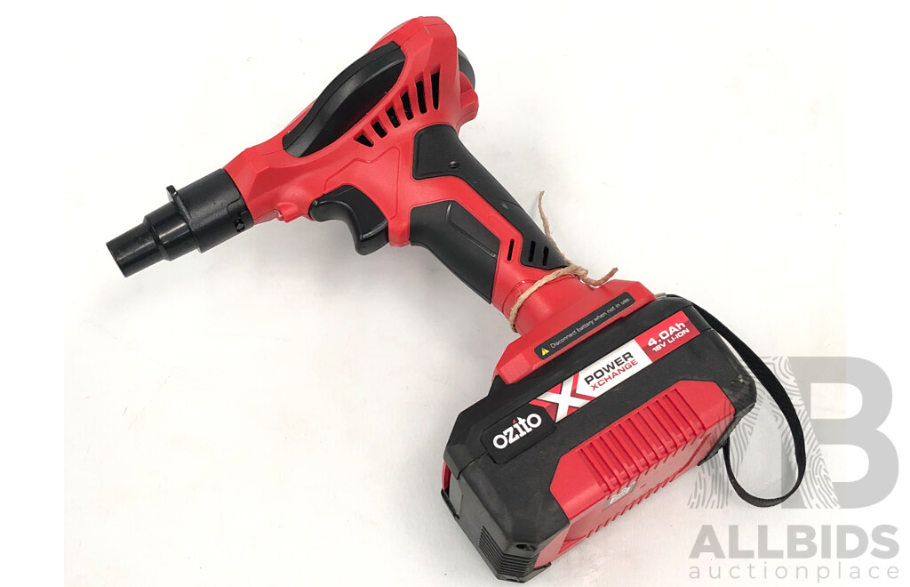 Ozito 18 Volt High Volume Cordless Inflator