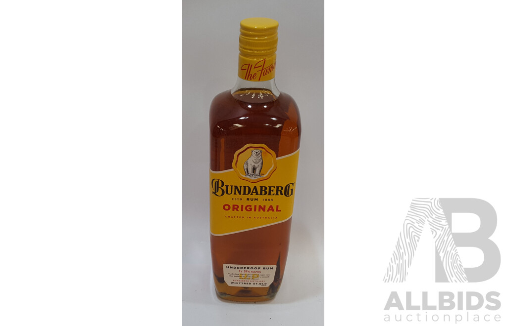 Bundaberg Original Underproof Rum 1L