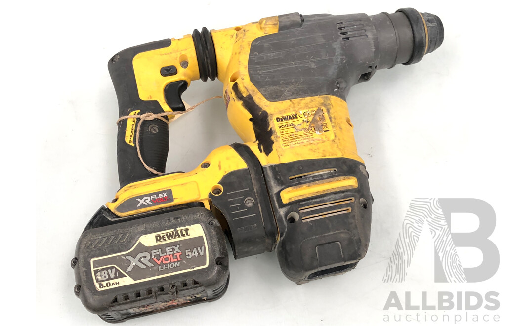 DeWalt 54V XR FLEXVOLT 30mm SDS-Plus Hammer Drill