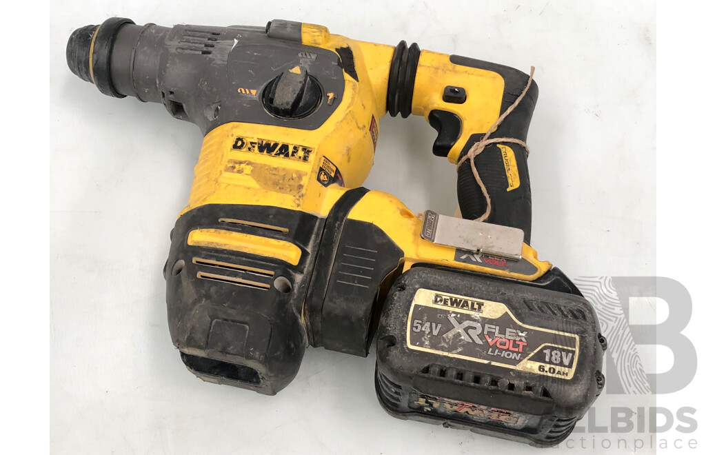 DeWalt 54V XR FLEXVOLT 30mm SDS-Plus Hammer Drill