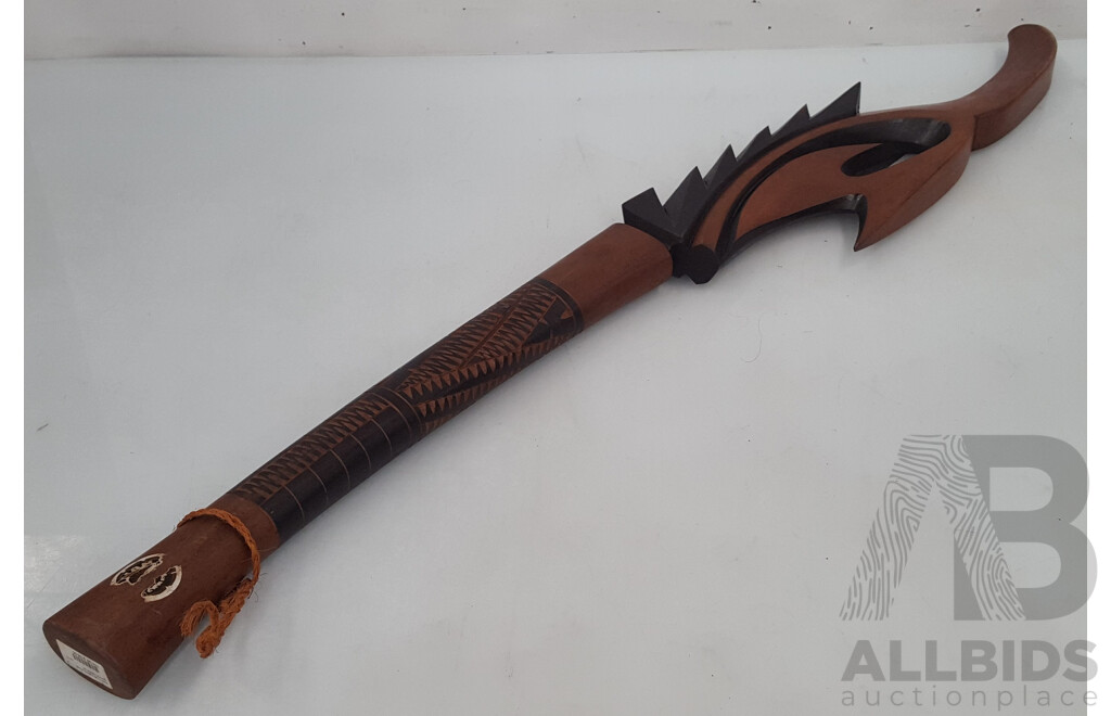 Fiji (Two-Tone) War Club w/ Spike / Hook Design