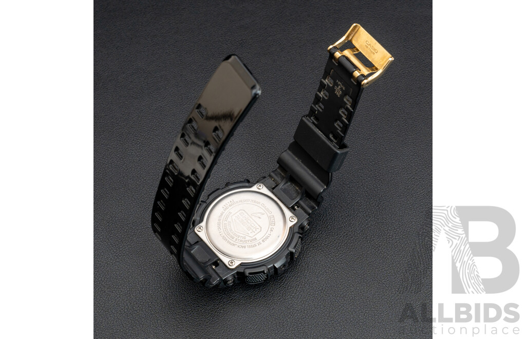 Casio GA-110GB 5146 48mm G-Shock Analogue/Digital X Series Black/Gold Negative Display Watch