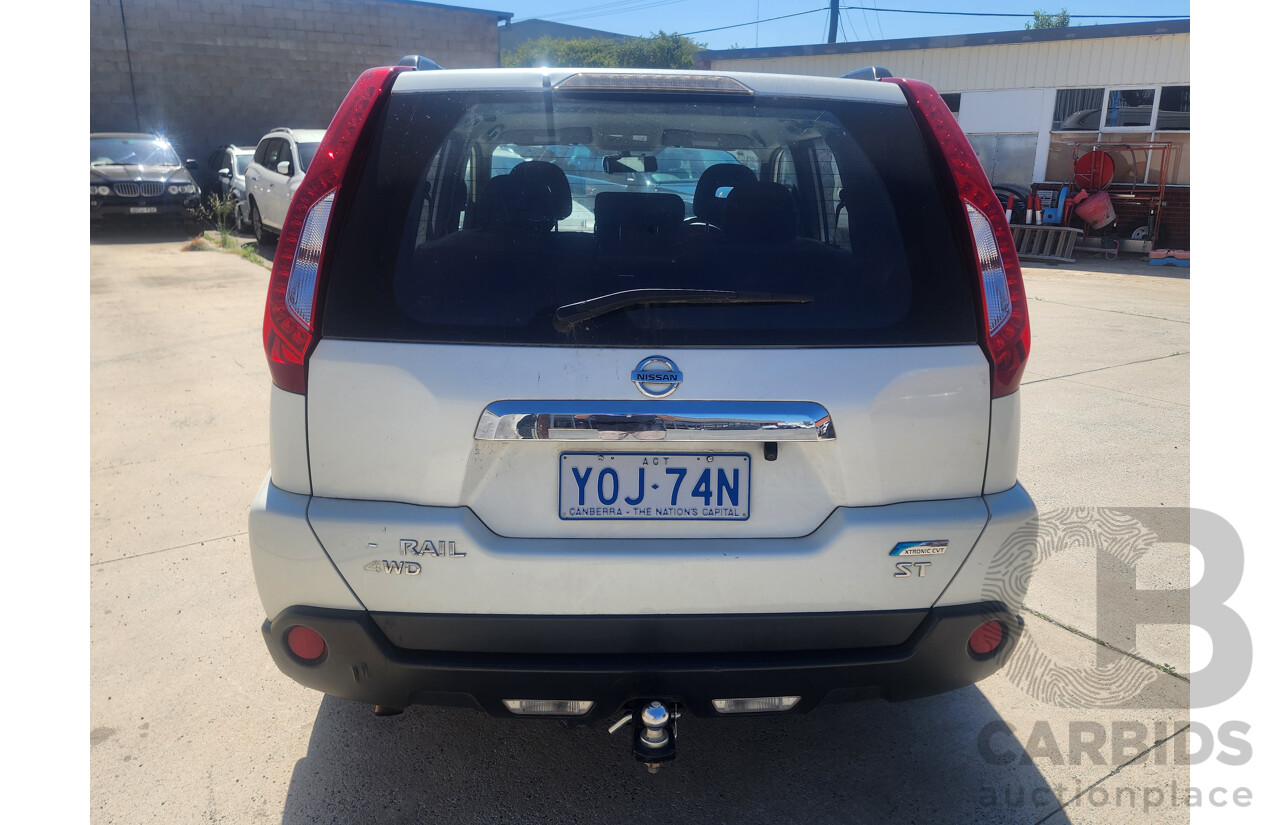 7/2011 Nissan X-Trail ST (4x4) T31 MY11 4d Wagon White 2.5L