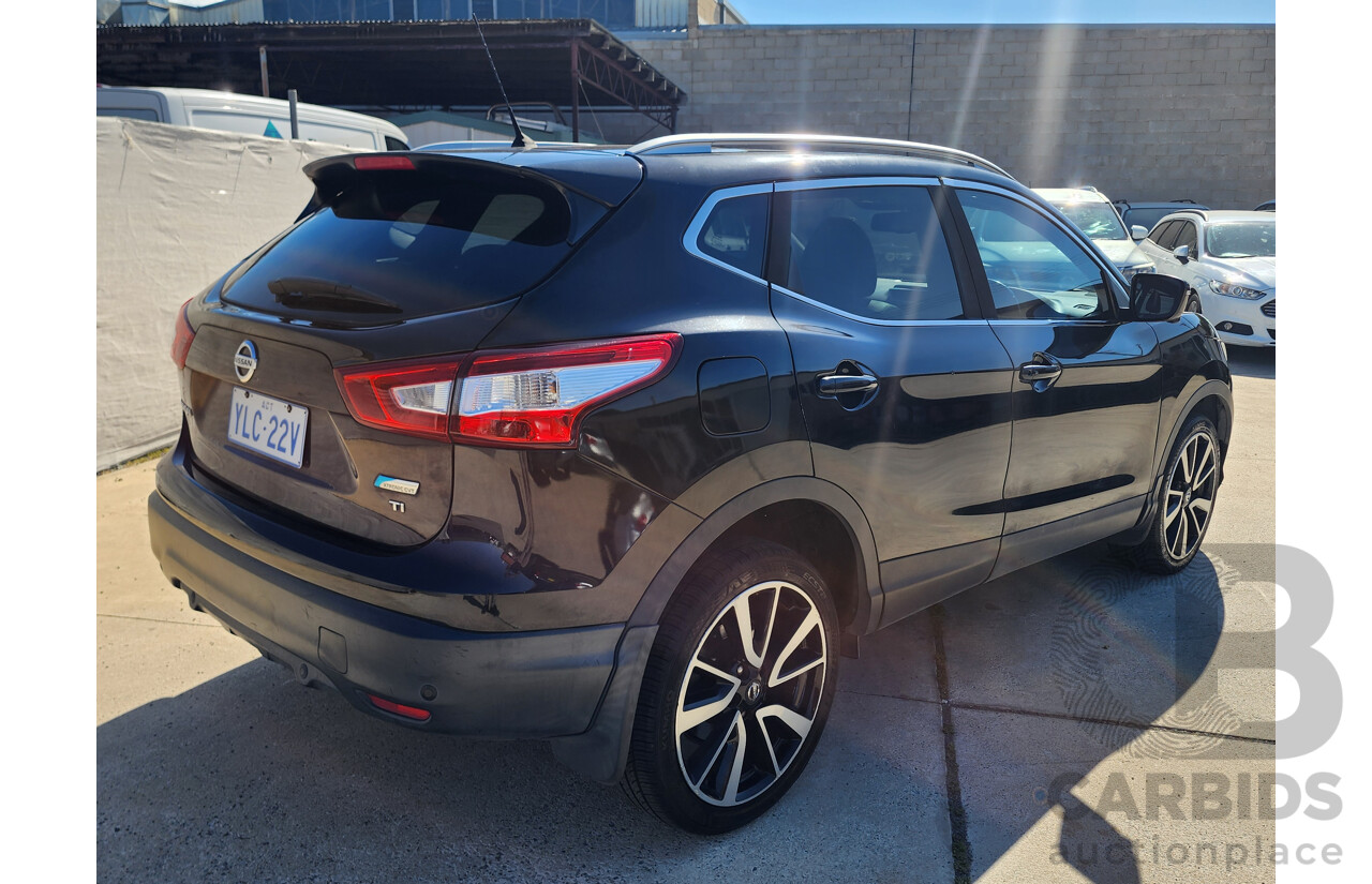 11/2014 Nissan Qashqai TI (4x2) J11 4d Wagon Black 2.0L