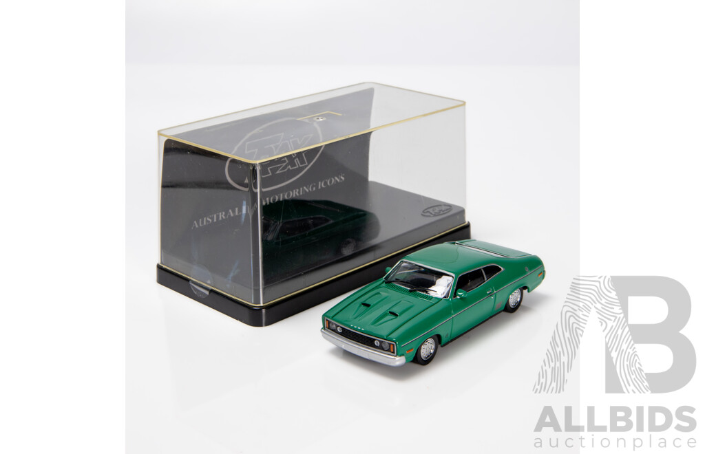 TRAX 1976 Ford XC Falcon GS Hardtop Coupe Modena Green TR10G 1:43 Scale Model Car