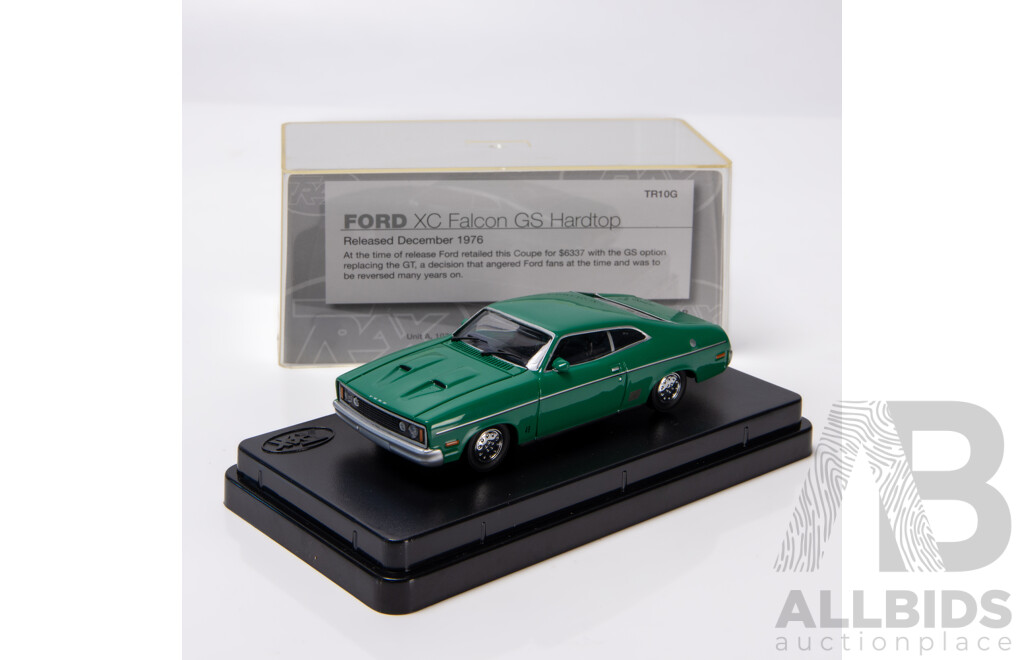 TRAX 1976 Ford XC Falcon GS Hardtop Coupe Modena Green TR10G 1:43 Scale Model Car