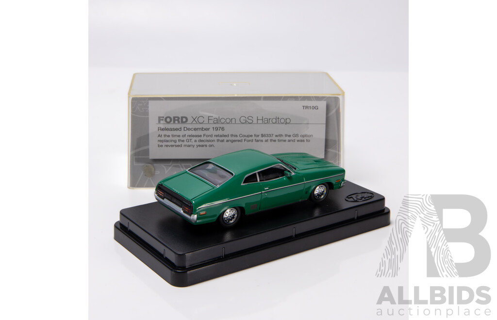 TRAX 1976 Ford XC Falcon GS Hardtop Coupe Modena Green TR10G 1:43 Scale Model Car