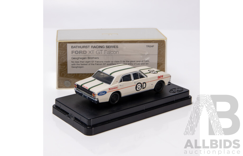 TRAX 1968 Ford XT Falcon GT Bathurst Racing Series Geoghegan Brothers #8D TR24F 1:43 Scale Model Car