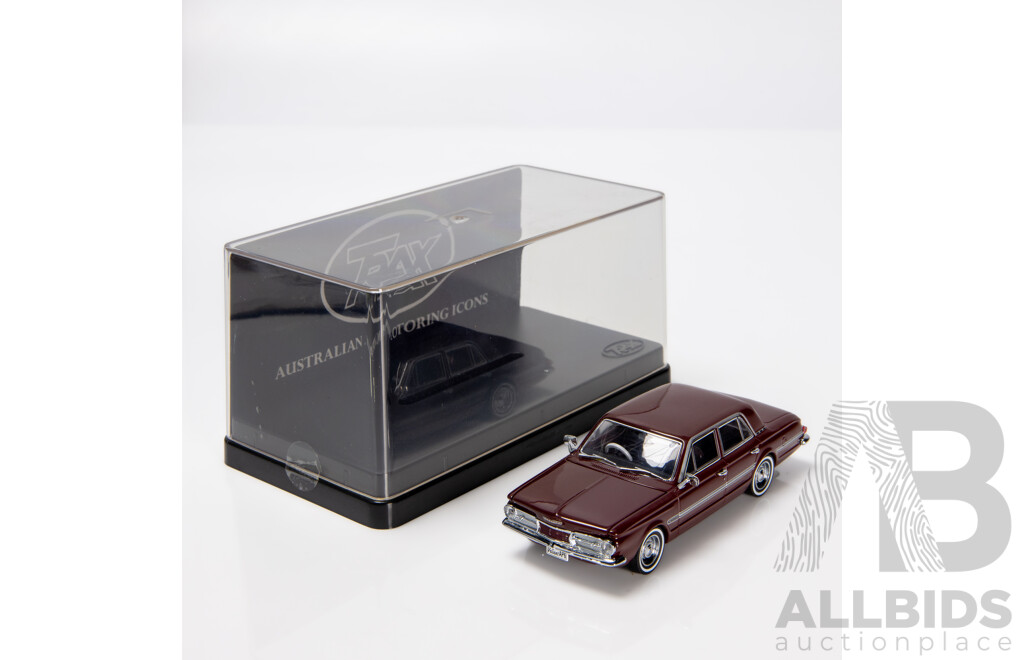 TRAX 1966 Valiant AP6 Regal Sedan Maroon TR81 1:43 Scale Model Car
