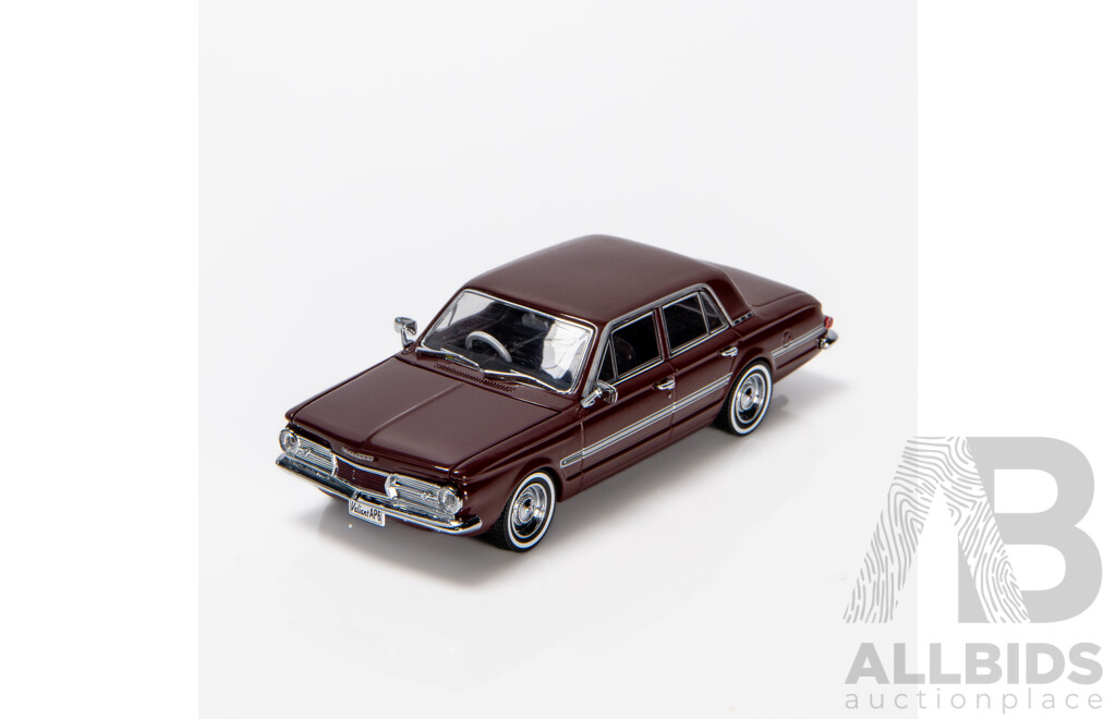 TRAX 1966 Valiant AP6 Regal Sedan Maroon TR81 1:43 Scale Model Car