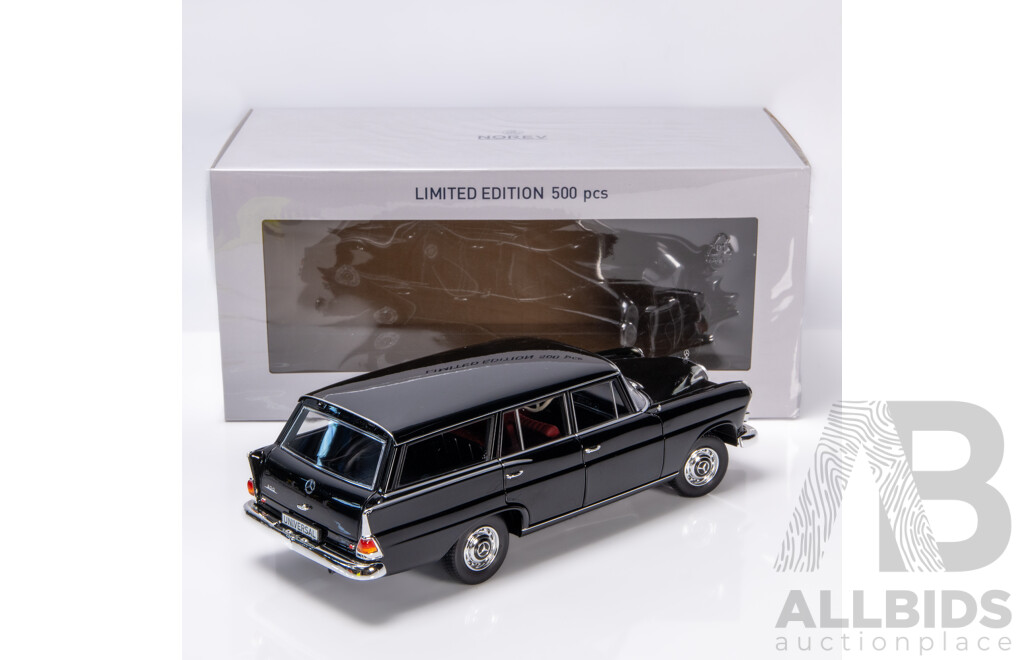 Norev 1966 Mercedes Benz 200 Universal Wagon Gloss Black 1:18 Scale Model Car - New