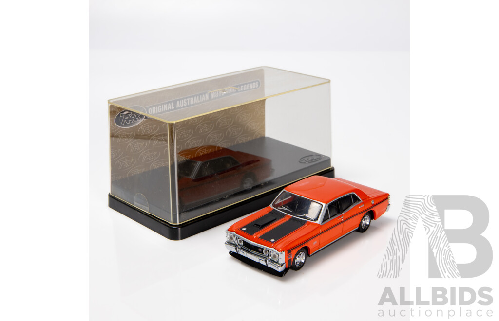 TRAX 1970 Ford XW Falcon GTHO Phase II Sedan Vermillion Fire TR34D 1:43 Scale Model Car