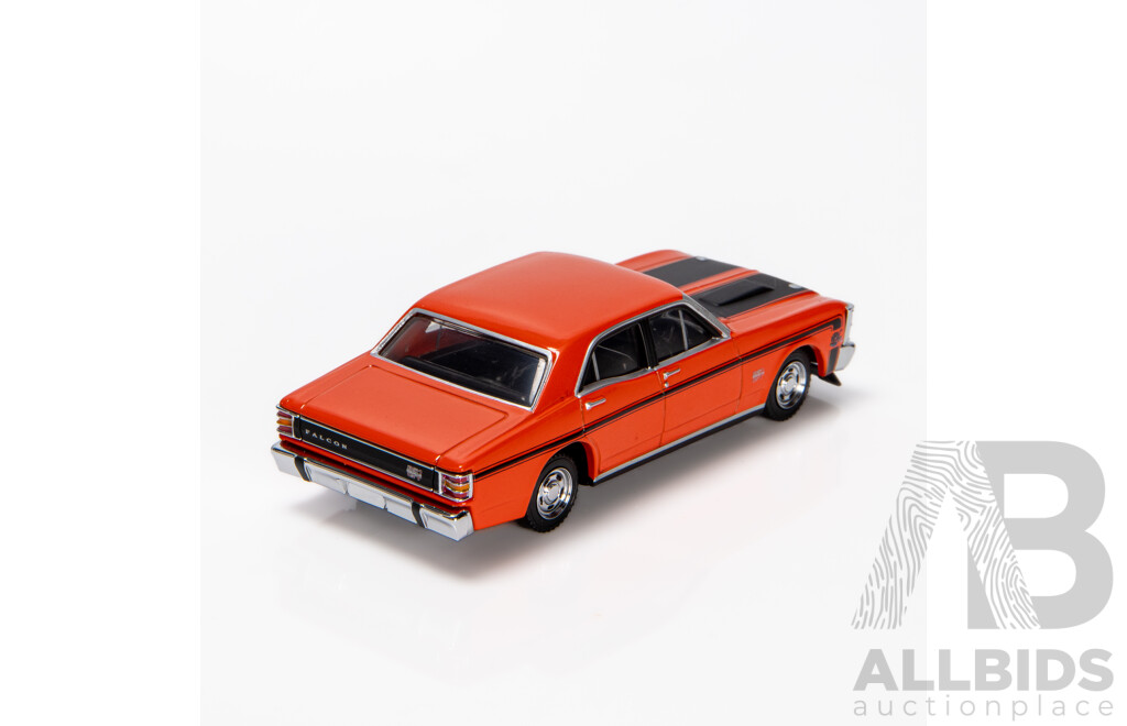 TRAX 1970 Ford XW Falcon GTHO Phase II Sedan Vermillion Fire TR34D 1:43 Scale Model Car