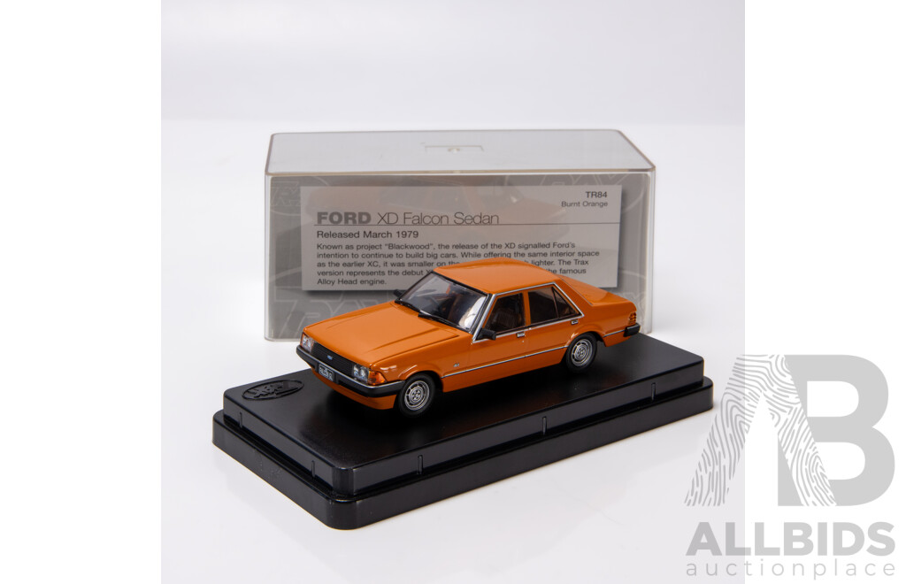 TRAX 1979 Ford XD Falcon Sedan Burnt Orange TR84 1:43 Scale Model Car