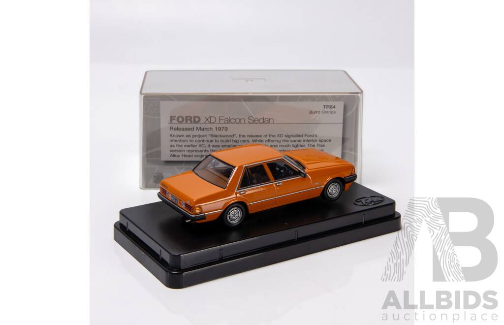 TRAX 1979 Ford XD Falcon Sedan Burnt Orange TR84 1:43 Scale Model Car