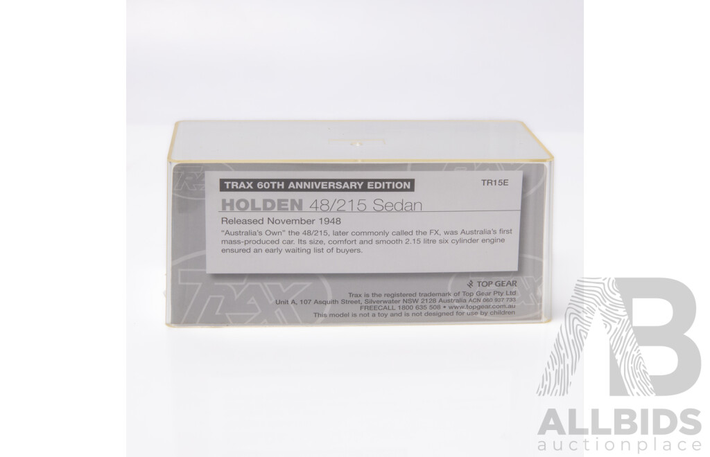 TRAX 1948 Holden 48/215 FX Sedan Glacier Green TR15E 1:43 Scale Model Car