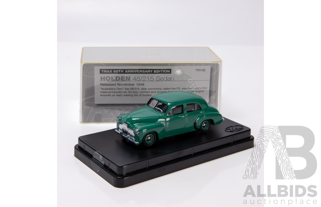TRAX 1948 Holden 48/215 FX Sedan Glacier Green TR15E 1:43 Scale Model Car
