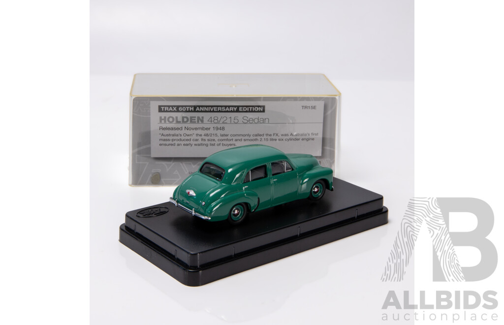 TRAX 1948 Holden 48/215 FX Sedan Glacier Green TR15E 1:43 Scale Model Car