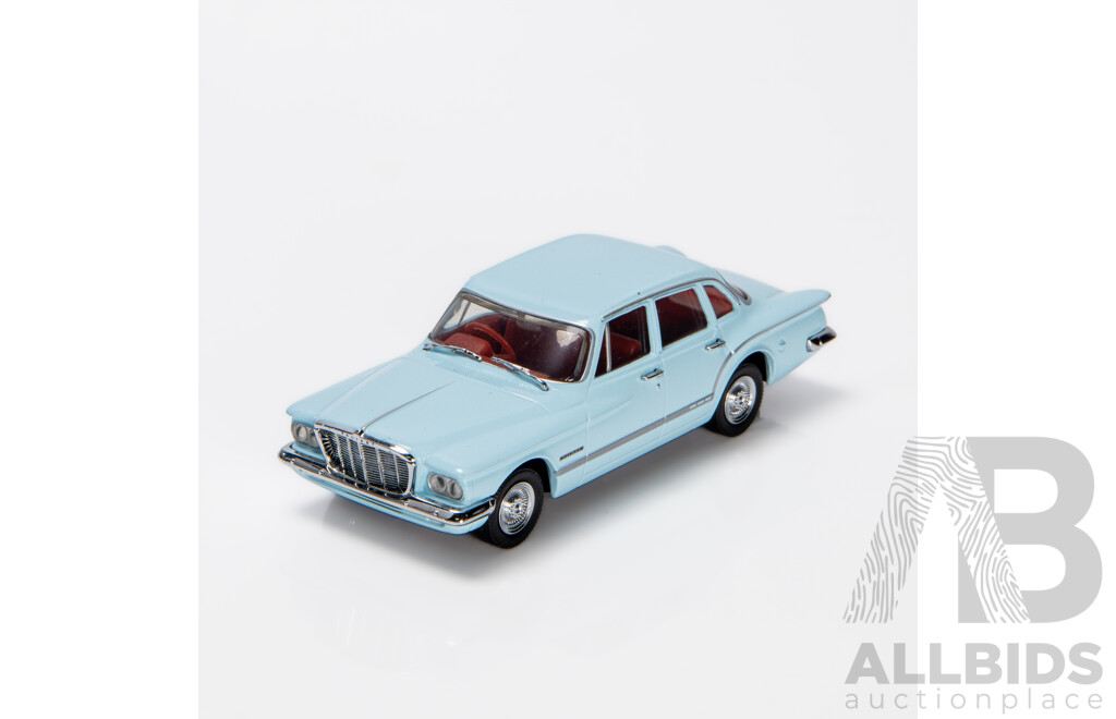 TRAX 1962 Chrysler Valiant S Series Sedan Light Blue TR36D 1:43 Scale Model Car