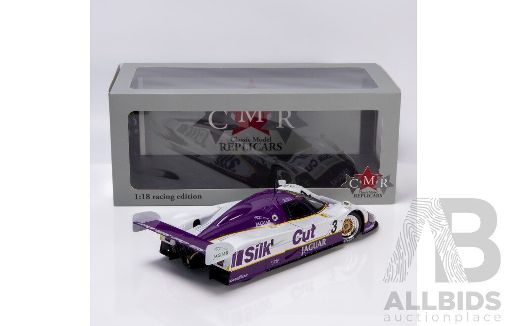 CMR Replicars 1990 Jaguar XJR12 #3 Silk Cut Winner LeMans Nielsen, Cobb, Salazar 1:18 Scale Model Car - New