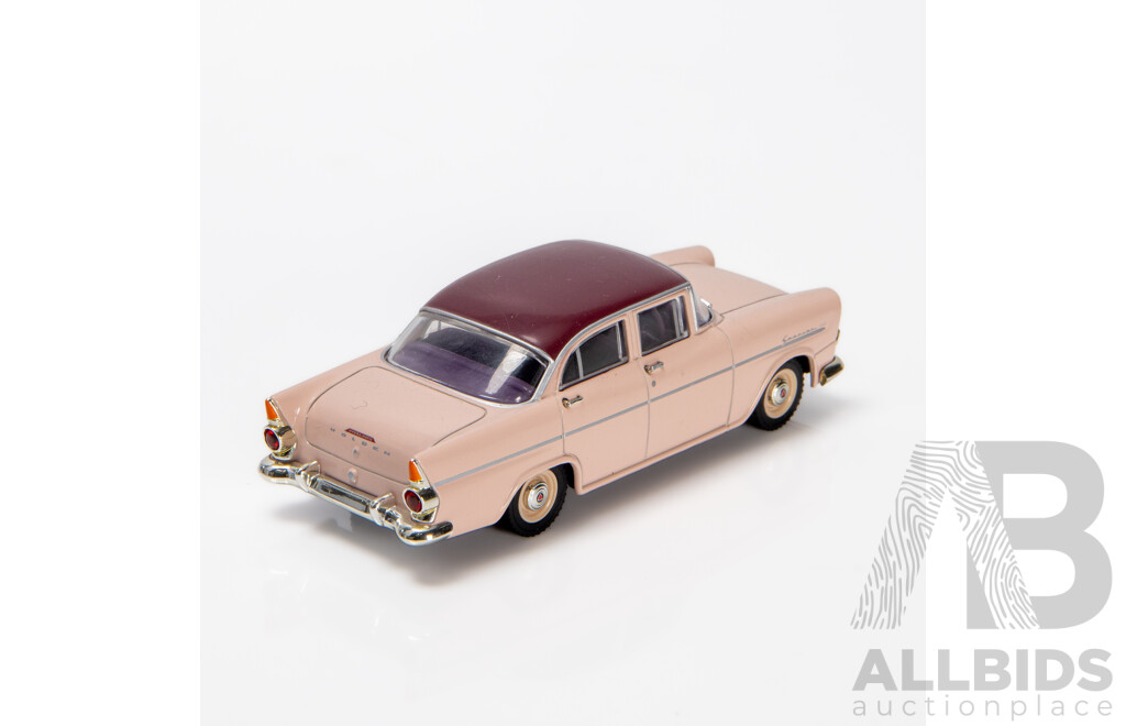 TRAX 1961 Holden EK Special Sedan Barrier Coral / Dusk Plum TR21D 1:43 Scale Model Car