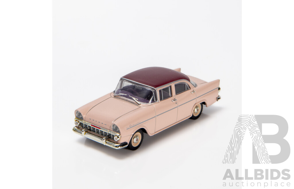 TRAX 1961 Holden EK Special Sedan Barrier Coral / Dusk Plum TR21D 1:43 Scale Model Car