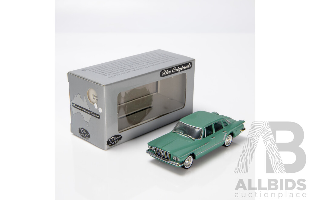 TRAX 1962 Chrysler Valiant R Series Sage Green TR35C 1:43 Scale Model Car