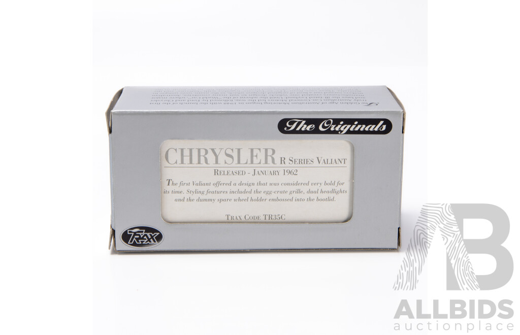 TRAX 1962 Chrysler Valiant R Series Sage Green TR35C 1:43 Scale Model Car