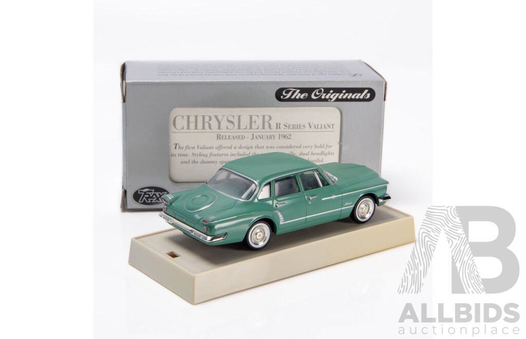 TRAX 1962 Chrysler Valiant R Series Sage Green TR35C 1:43 Scale Model Car