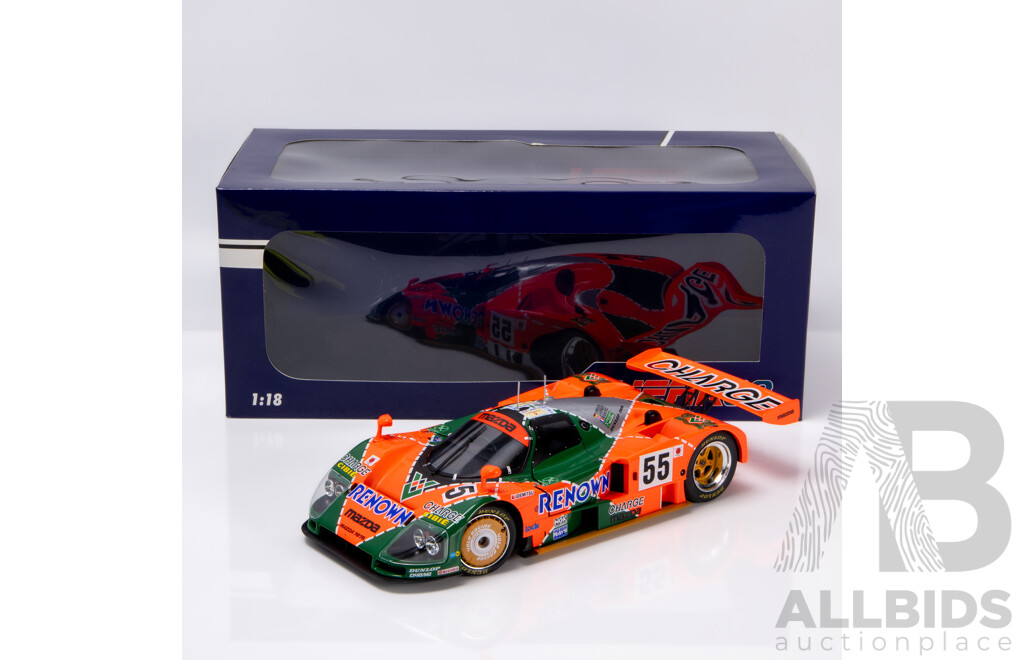 Werk83 1991 Mazda 787B Rotary Winner 24hr LeMans #55 Renown Weidler, Herbert, Gachot 1:18 Scale Model Car - New