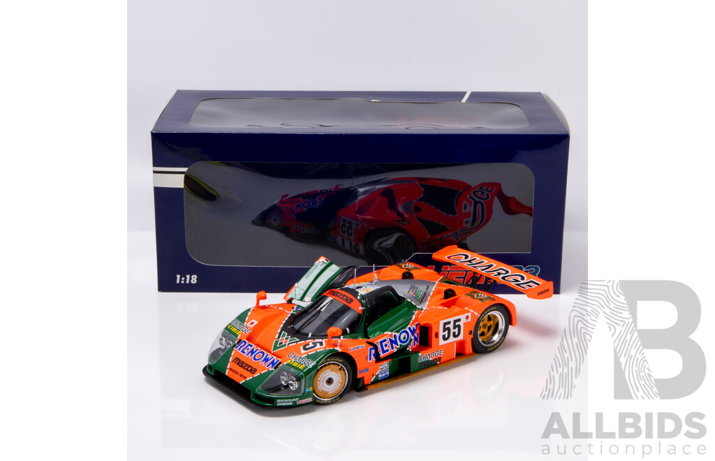 Werk83 1991 Mazda 787B Rotary Winner 24hr LeMans #55 Renown Weidler, Herbert, Gachot 1:18 Scale Model Car - New
