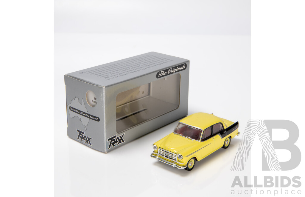 TRAX 1958 Holden FC Special Sedan 40th Anniversary Yellow / Black TR13J 1:43 Scale Model Car