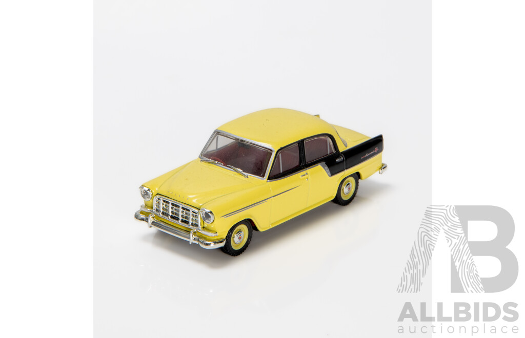 TRAX 1958 Holden FC Special Sedan 40th Anniversary Yellow / Black TR13J 1:43 Scale Model Car