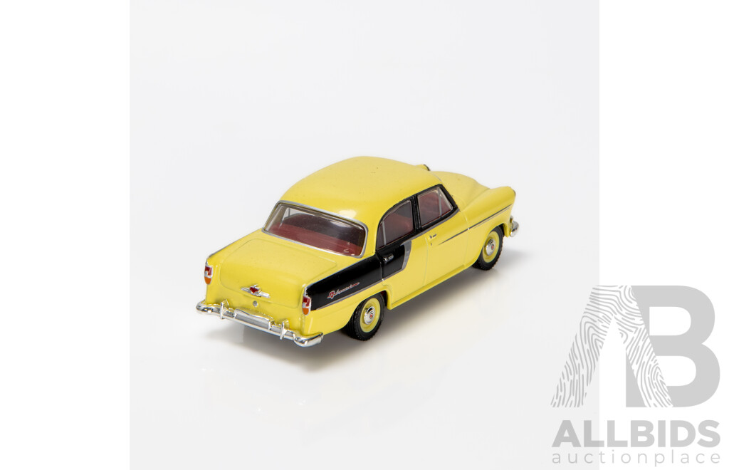 TRAX 1958 Holden FC Special Sedan 40th Anniversary Yellow / Black TR13J 1:43 Scale Model Car