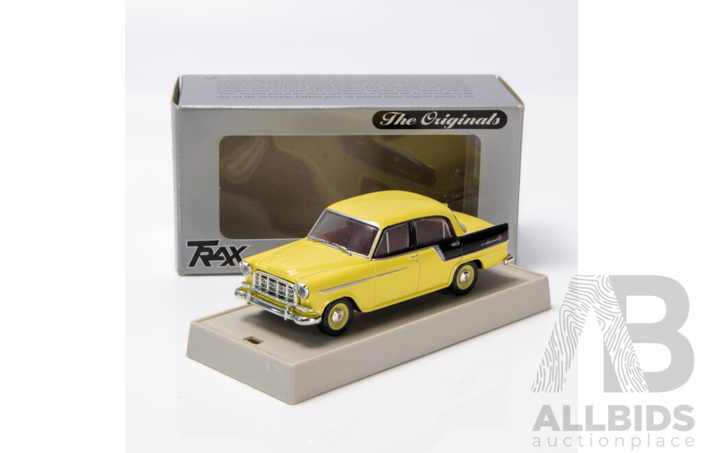 TRAX 1958 Holden FC Special Sedan 40th Anniversary Yellow / Black TR13J 1:43 Scale Model Car