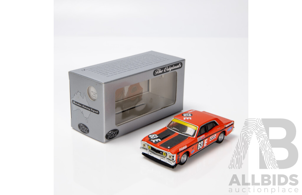 TRAX 1970 Ford XW Falcon GTHO Phase II Sedan Bruce McPhee #63E Bathurst Vermillion Fire TR34C 1:43 Scale Model Car