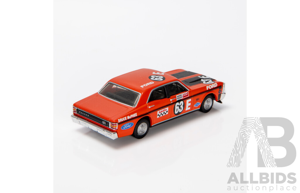 TRAX 1970 Ford XW Falcon GTHO Phase II Sedan Bruce McPhee #63E Bathurst Vermillion Fire TR34C 1:43 Scale Model Car