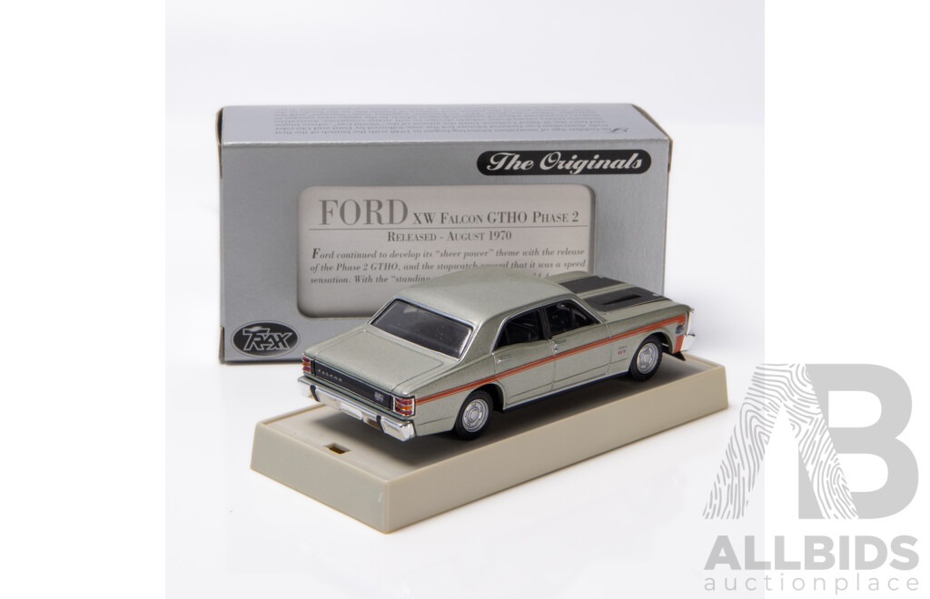 TRAX 1970 Ford XW Falcon GTHO Phase II Sedan Silver Fox TR34B 1:43 Scale Model Car