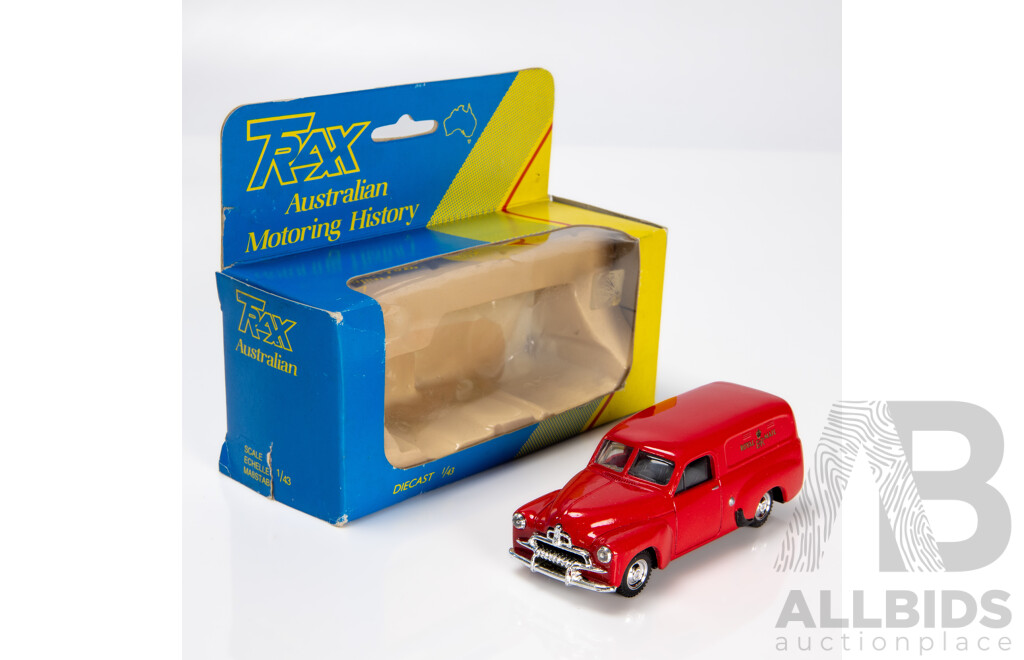 TRAX Holden FJ Panel Van Royal Mail Red 8003P 1:43 Scale Model Car