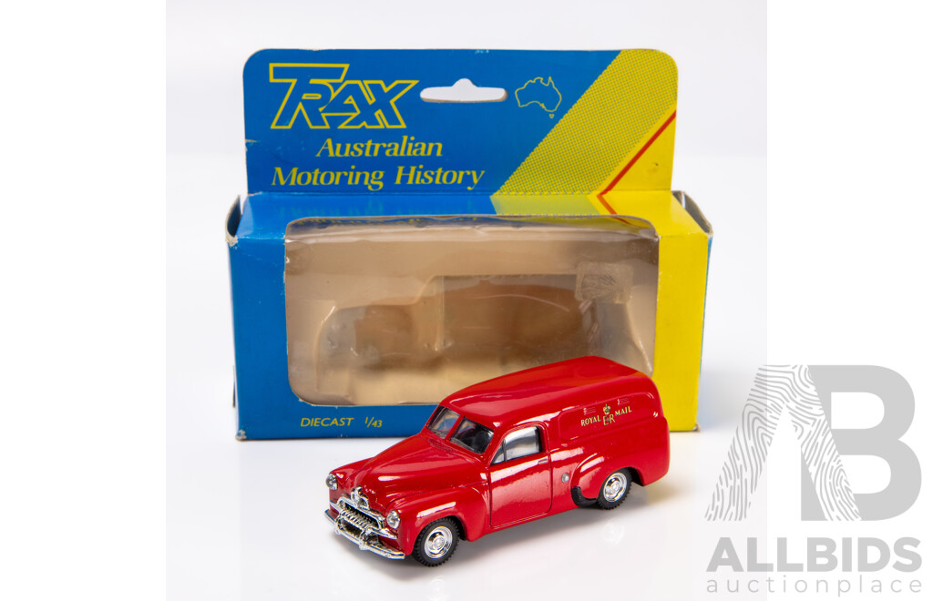TRAX Holden FJ Panel Van Royal Mail Red 8003P 1:43 Scale Model Car