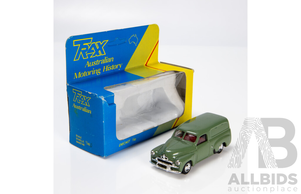 TRAX 1953 Holden FJ Panel Van Dark Green 8003 1:43 Scale Model Car