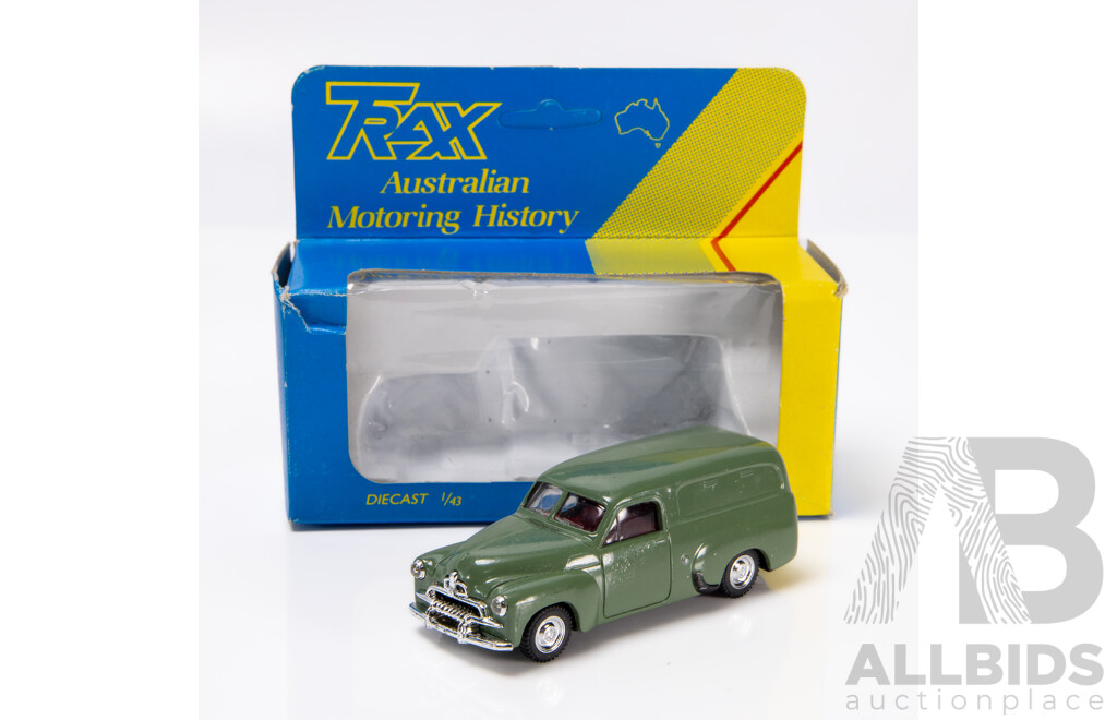 TRAX 1953 Holden FJ Panel Van Dark Green 8003 1:43 Scale Model Car
