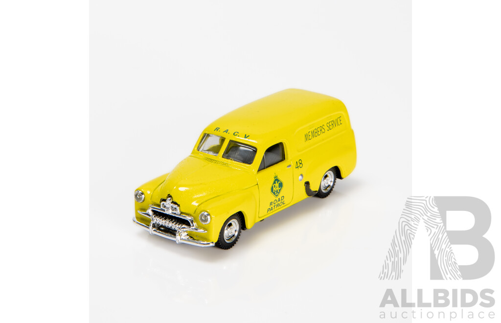TRAX 1953 Holden FJ Panel Van RACV Road Service Yellow 8003R 1:43 Scale Model Car