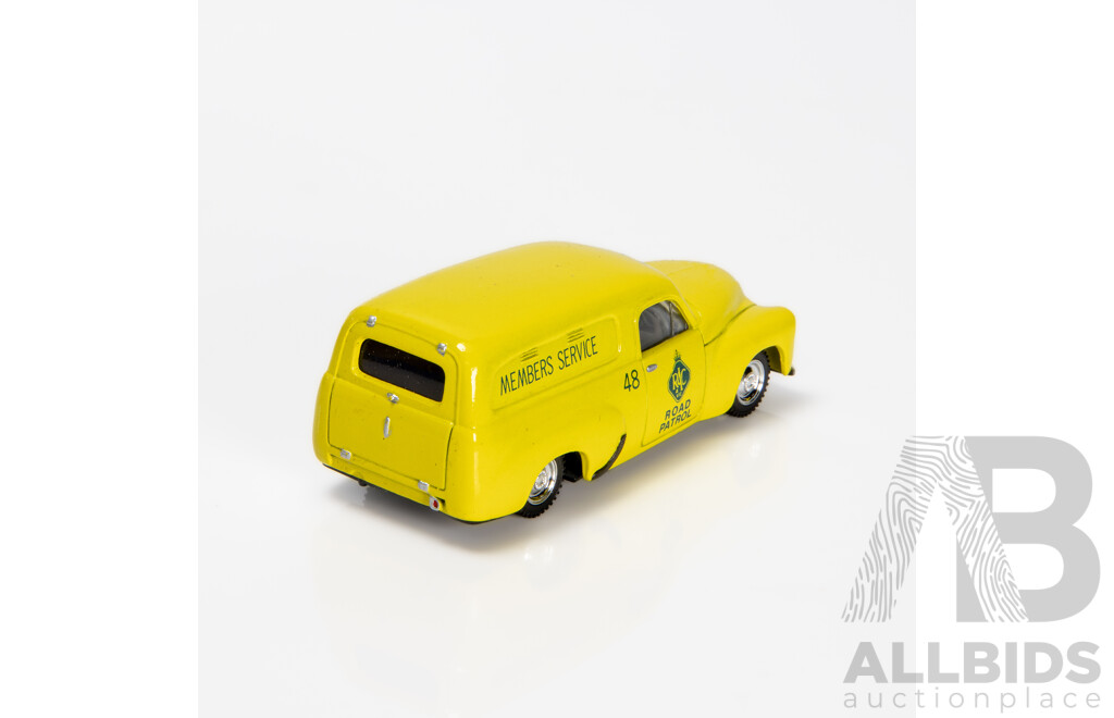 TRAX 1953 Holden FJ Panel Van RACV Road Service Yellow 8003R 1:43 Scale Model Car