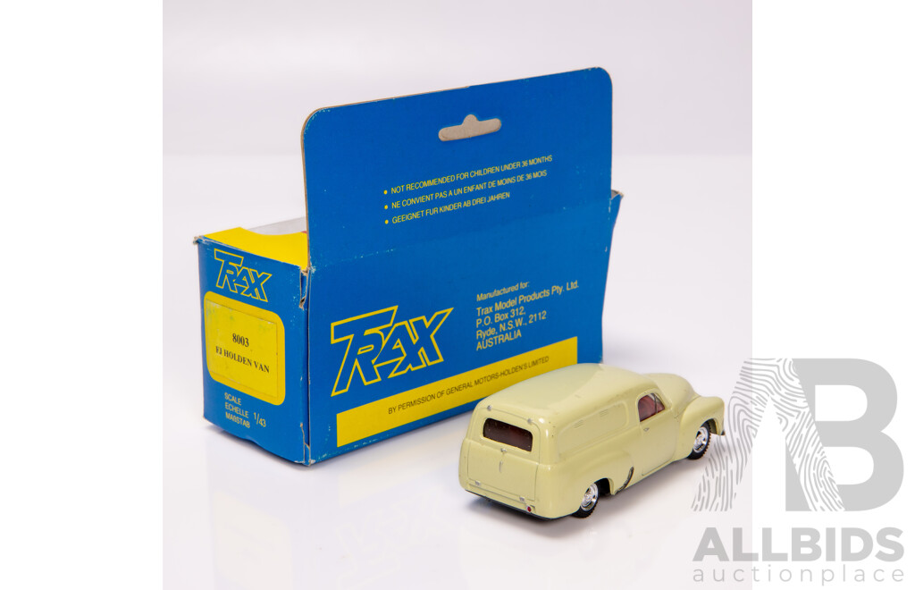 TRAX Holden FJ Panel Van Cream 8003 1:43 Scale Model Car